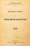 Supplemento generale al " Prodromo della flora toscana di T. Caruel".
